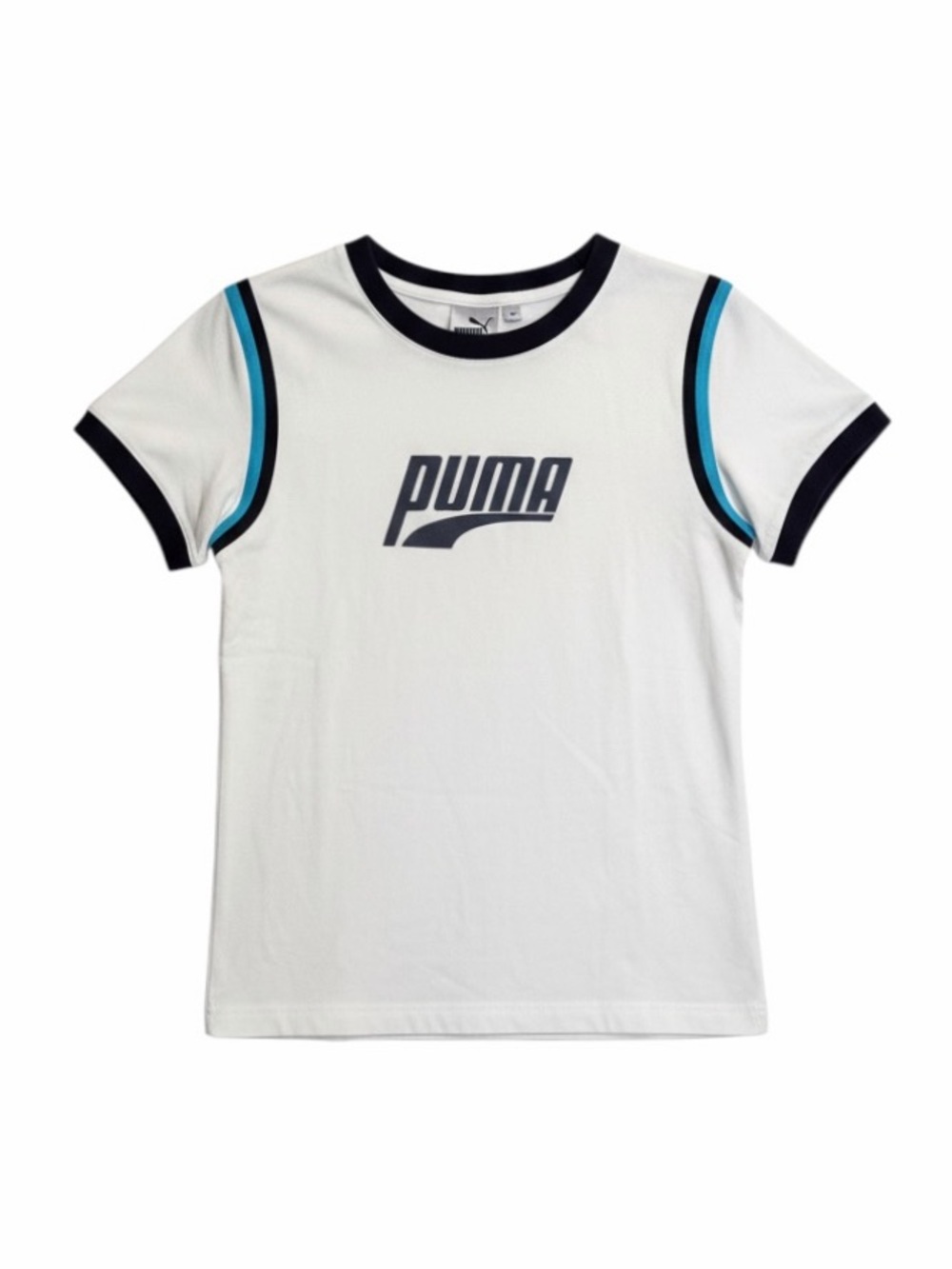 Puma Women’s Track Jacket + T-Shirt Set | White/Blue/Black | Medium - Picture 7 of 13